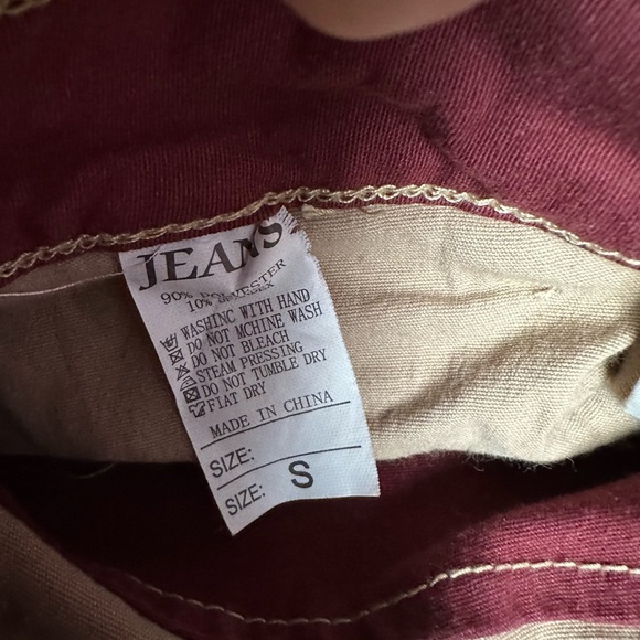 Y2K Distressed Patchwork Women Jeans Size S - Picture 7 of 7